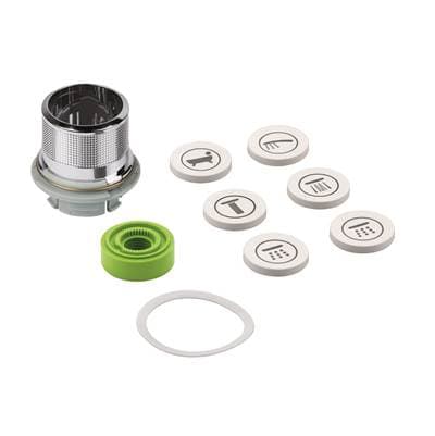 Grohe Smartcontrol Button Replacement with Icon Caps - Chrome by Grohe