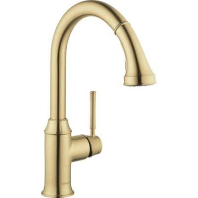 Hansgrohe Talis C Higharc Kitchen Faucet, 2-Spray Pull-down, 1.75 GPM - Brushed Gold Optic by Hansgrohe