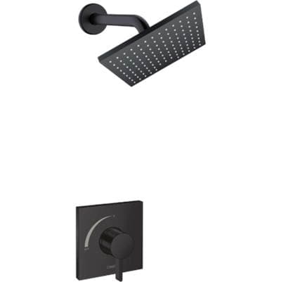 Hansgrohe Vernis Shape Pressure Balance Shower Set, 1.75 GPM - Matte Black by Hansgrohe