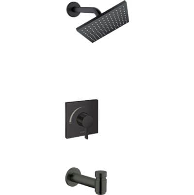 Hansgrohe Vernis Shape Pressure Balance Tub/shower Set, 2.5 GPM - Matte Black