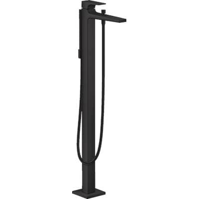 Hansgrohe Metropol Freestanding Tub Filler Trim with Lever Handle and 1.75 GPM Handshower in -...