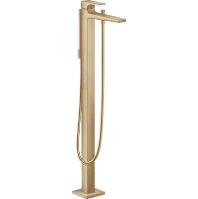 Hansgrohe Metropol Freestanding Tub Filler Trim with Lever Handle and 1.75 GPM Handshower in -...