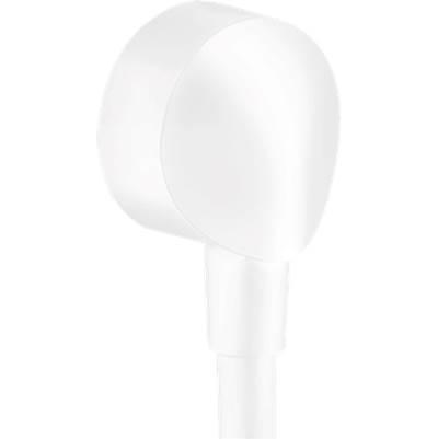 Hansgrohe Fixfit Wall Outlet with Check Valves in - Matte White by Hansgrohe