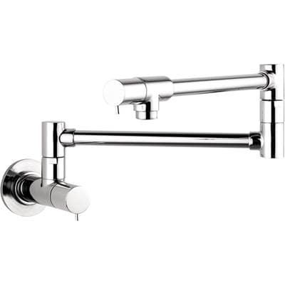 Hansgrohe Modern Wall-mounted Pot Filler - Chrome