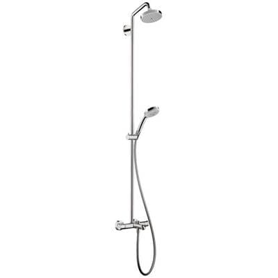 Hansgrohe Croma Showerpipe 150 1-Jet with Tub Filler, 2.0 GPM - Chrome
