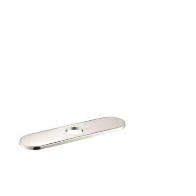 Base Plate for Single-Hole Kitchen Faucets, 10'' in Polished Nickel by Hansgrohe
