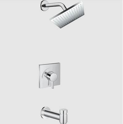 Hansgrohe Vernis Shape Pressure Balance Tub/shower Set, 2.5 GPM - Brushed Nickel