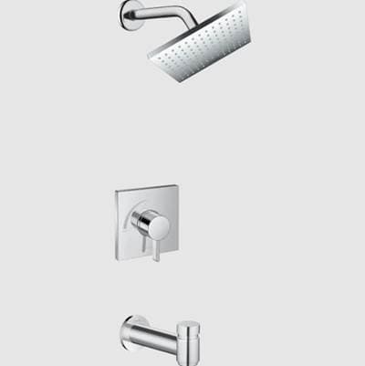 Hansgrohe Vernis Shape Pressure Balance Tub/shower Set, 1.75 GPM - Brushed Nickel
