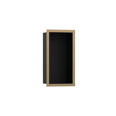 Hansgrohe Xtrastoris Individual Wall Niche Matte Black with Design Frame 12''x 6''x 4'' in -...