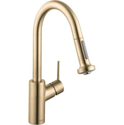 Hansgrohe Talis S² Prep Kitchen Faucet, 2-Spray Pull-down, 1.75 GPM - Brushed Gold Optic