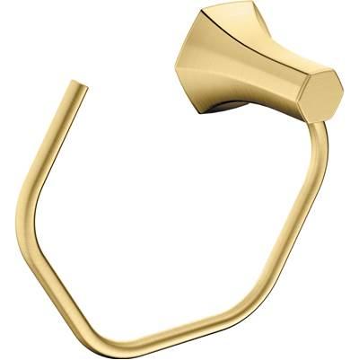 Hansgrohe Locarno Towel Ring in - Brushed Gold Optic by Hansgrohe