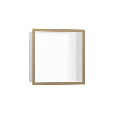 Hansgrohe Xtrastoris Individual Wall Niche Matte White with Design Frame 12''x 12''x 4'' in -... by Hansgrohe