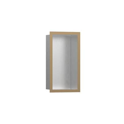 Hansgrohe Xtrastoris Individual Wall Niche Brushed Stainless Steel with Design Frame 12''x 6''x...