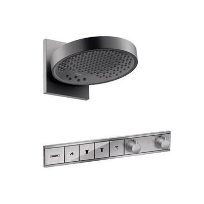 Hansgrohe Rainfinity Showerhead 250 3-Jet, 2.5 GPM with Rainselect Thermostatic Trim for 4...