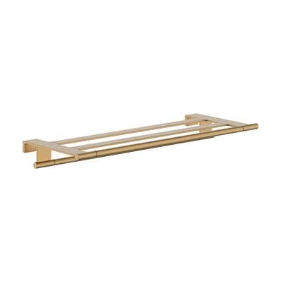 Hansgrohe Addstoris S Towel Rack with Towel Bar - Brushed Bronze