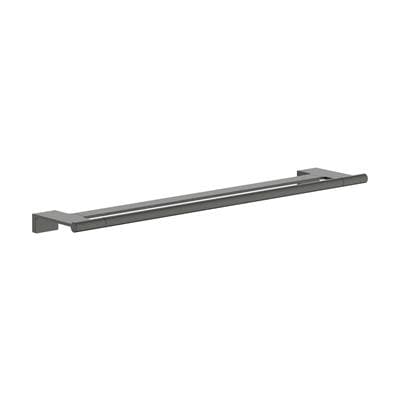 Hansgrohe Addstoris S Double Towel Bar - Brushed Black Chrome