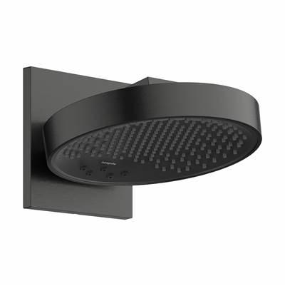 Hansgrohe Rainfinity Showerhead 250 3-Jet with Wall Connector Trim, 2.5 GPM in - Brushed Black...