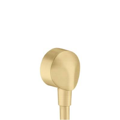 Hansgrohe Fixfit Wall Outlet with Check Valves in - Brushed Gold Optic by Hansgrohe