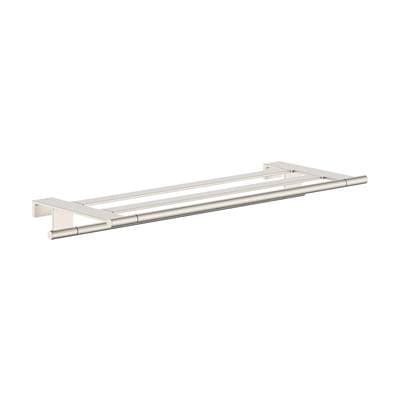 Hansgrohe Addstoris S Towel Rack with Towel Bar - Brushed Nickel by Hansgrohe