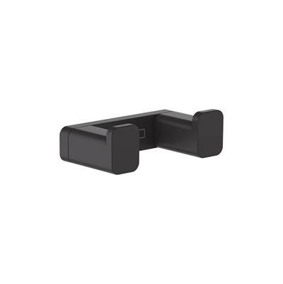 AddStoris Double Hook  in Matte Black by Hansgrohe