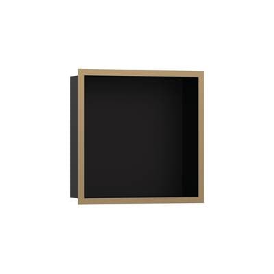 Hansgrohe Xtrastoris Individual Wall Niche Matte Black with Design Frame 12''x 12''x 4'' in -... by Hansgrohe