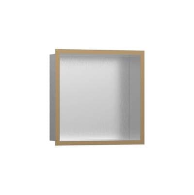 Hansgrohe Xtrastoris Individual Wall Niche Brushed Stainless Steel with Design Frame 12''x 12''x...