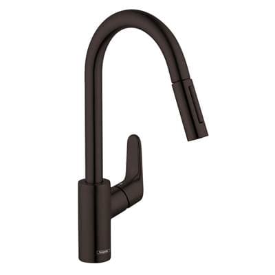 Hansgrohe Focus Higharc Kitchen Faucet, 2-Spray Pull-down, 1.75 GPM - Matte Black by Hansgrohe