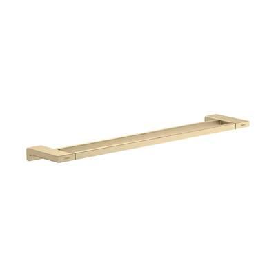 AddStoris Double Towel Bar in Brushed Gold Optic
