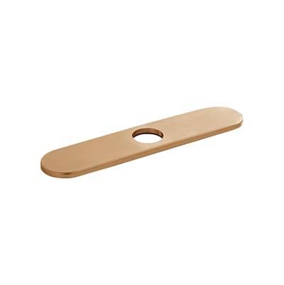 Base Plate for Single-Hole Kitchen Faucets, 10'' in Brushed Bronze