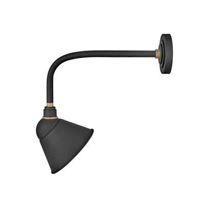 Hinkley Lighting Medium Straight Arm Barn Light - Textured Black