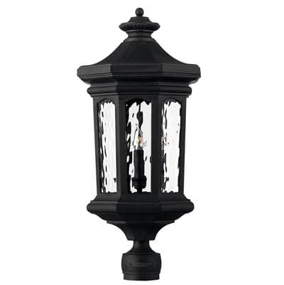 Hinkley Lighting Large Post Top or Pier Mount Lantern - Museum Black by Hinkley Lighting