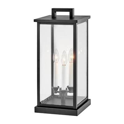 Hinkley Lighting Large Pier Mount Lantern 12v - Black