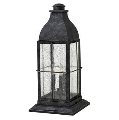Hinkley Lighting Large Pier Mount Lantern 12v - Greystone