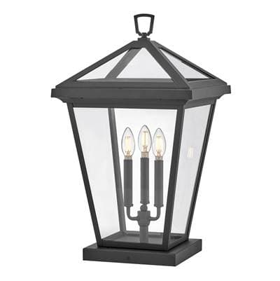 Hinkley Lighting Large Pier Mount Lantern - Museum Black by Hinkley Lighting