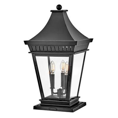 Hinkley Lighting Large Pier Mount Lantern - Museum Black