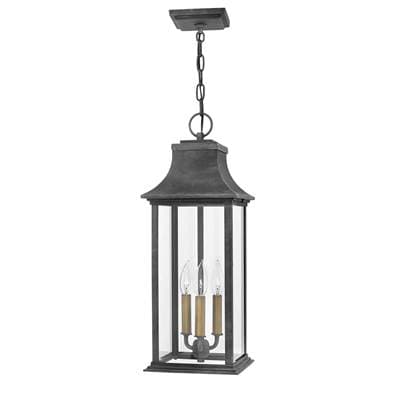 Hinkley Lighting Large Hanging Lantern - Aged Zinc