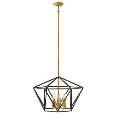 Hinkley Lighting Medium Open Frame Single Tier - Aged Zinc by Hinkley Lighting