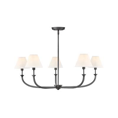 Hinkley Lighting Large Formal Chandelier - Blackened Brass
