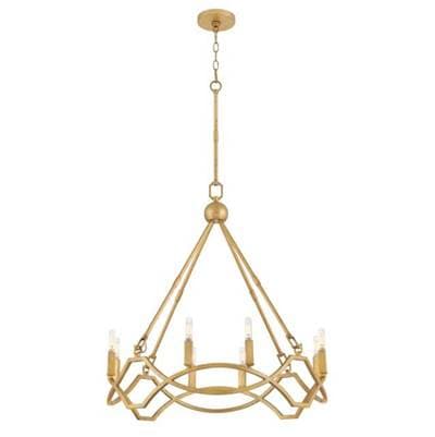 Hinkley Lighting Medium Chandelier - Distressed Brass