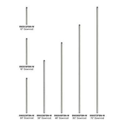 Hinkley Lighting 12'' Downrod - Brushed Nickel