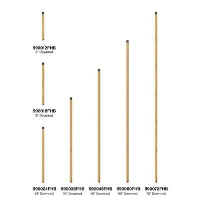 Hinkley Lighting 12'' Downrod - Heritage Brass