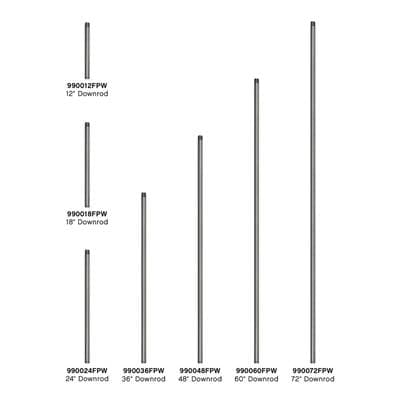 Hinkley Lighting 12'' Downrod - Pewter