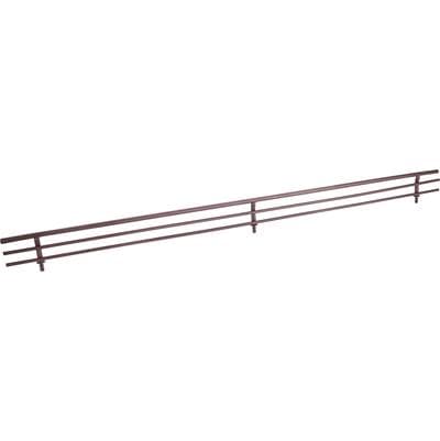 Hardware Resources 17'' Wide Dark Bronze Wire Shoe Fence for Shelving by Hardware Resources