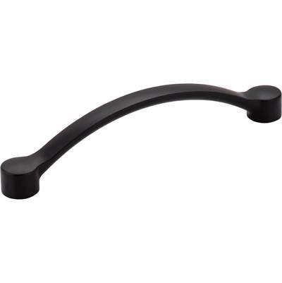 128 mm Center-to-Center Matte Black Arched Belfast Cabinet Pull by Hardware Resources