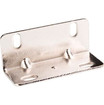 Hardware Resources 3'' X 3'' X 3/4'' Zinc Universal Angle Bracket - Bright Nickel