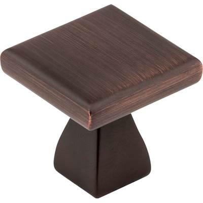 1'' Overall Length Brushed Oil Rubbed Bronze Square Hadly Cabinet Knob
