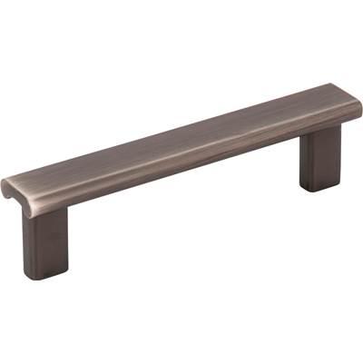 96 mm Center-to-Center Brushed Pewter Square Park Cabinet Pull by Hardware Resources