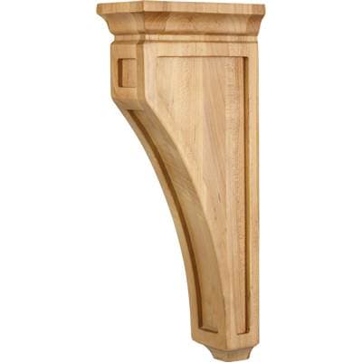 Hardware Resources 3'' W X 6'' D X 14'' H Rubberwood Mission Corbel by Hardware Resources