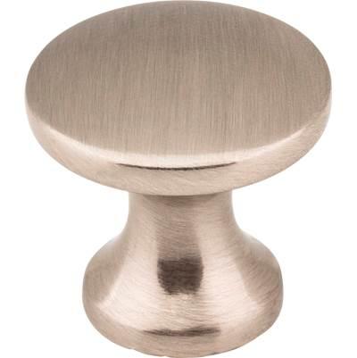 1'' Diameter Satin Nickel Slade Cabinet Mushroom Knob by Hardware Resources