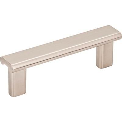 3'' Center-to-Center Satin Nickel Square Park Cabinet Pull by Hardware Resources